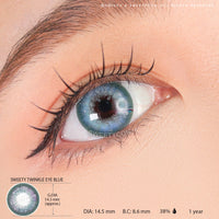 Sweety Twinkle Eye Blue (1 lens/pack)-Colored Contacts-UNIQSO EU