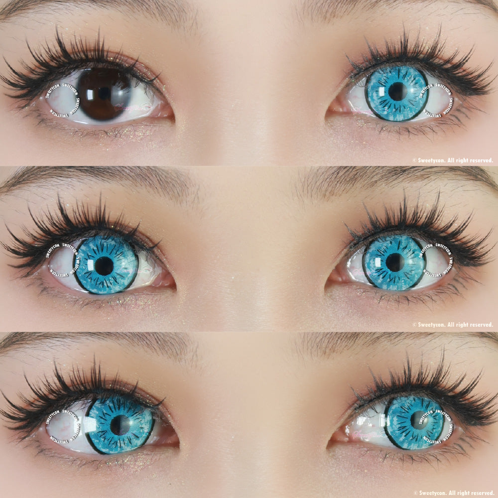 Sweety UV Glow Anime Satoru (1 lens/pack)-UV Contacts-UNIQSO EU