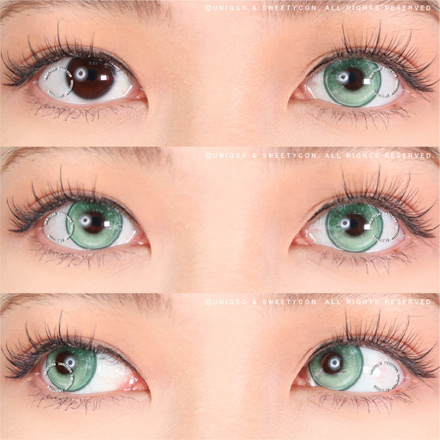 Sweety Vista Green (1 lens/pack)-Colored Contacts-UNIQSO EU
