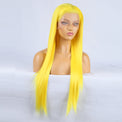 Tempting Yellow Front Lace Long Bangs-Lace Front Wig-UNIQSO EU