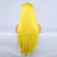 Tempting Yellow Front Lace Long Bangs-Lace Front Wig-UNIQSO EU