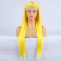 Tempting Yellow Front Lace Long Bangs-Lace Front Wig-UNIQSO EU