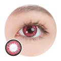 Kazzue Premier Pinkish Red (1 lens/pack)-Colored Contacts-UNIQSO