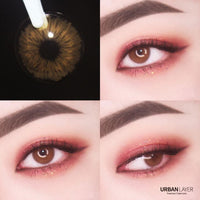 Urban Layer Aurora Brown colored contacts
