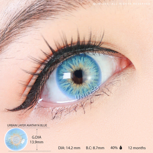 Urban Layer Avatar N Blue (1 lens/pack)-Colored Contacts-UNIQSO EU