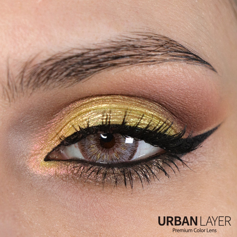 Urban Layer Brown Rain (1 lens/pack)-Colored Contacts-UNIQSO EU
