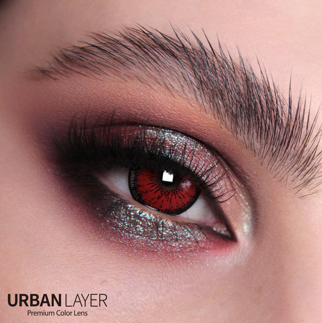Urban Layer Crazy Tokyo N Red (1 lens/pack)-Colored Contacts-UNIQSO EU