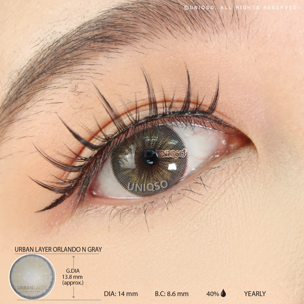 Urban Layer Orlando N Gray (1 lens/pack)-Colored Contacts-UNIQSO