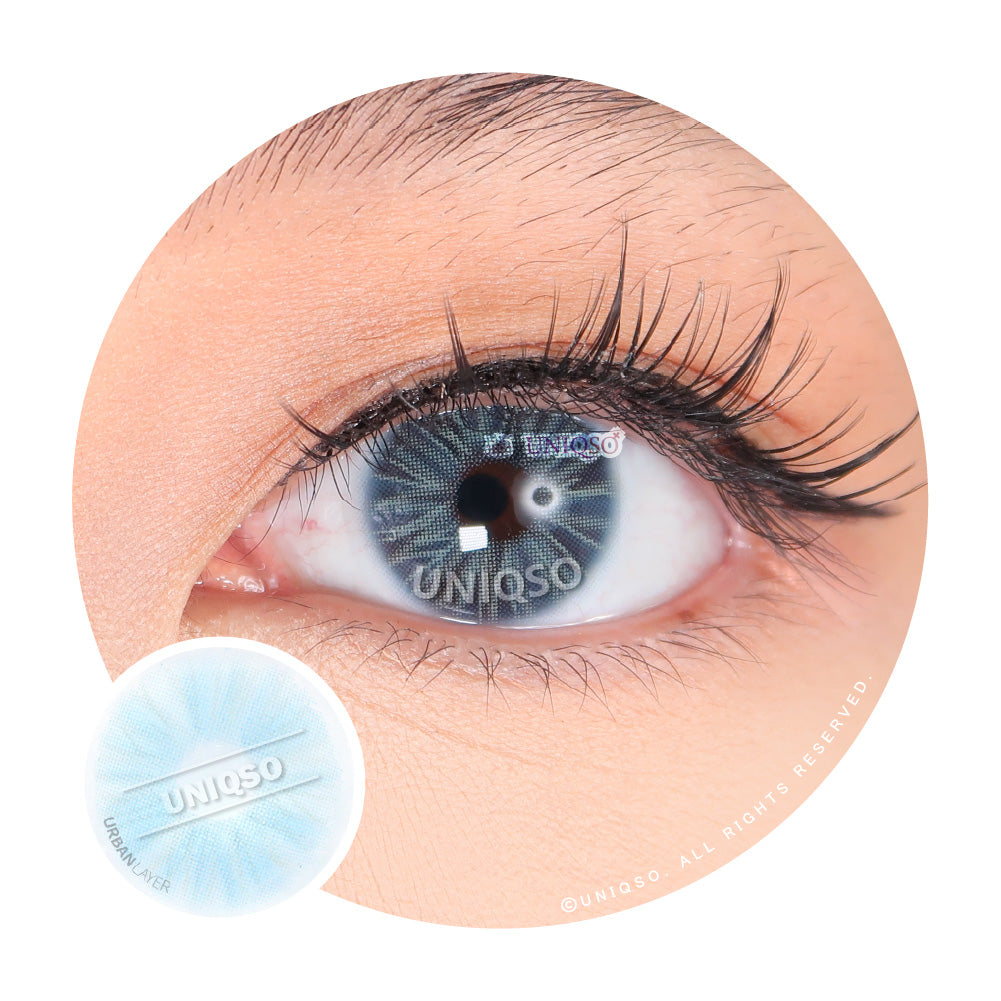 Urban Layer Valencia Blue colored contacts