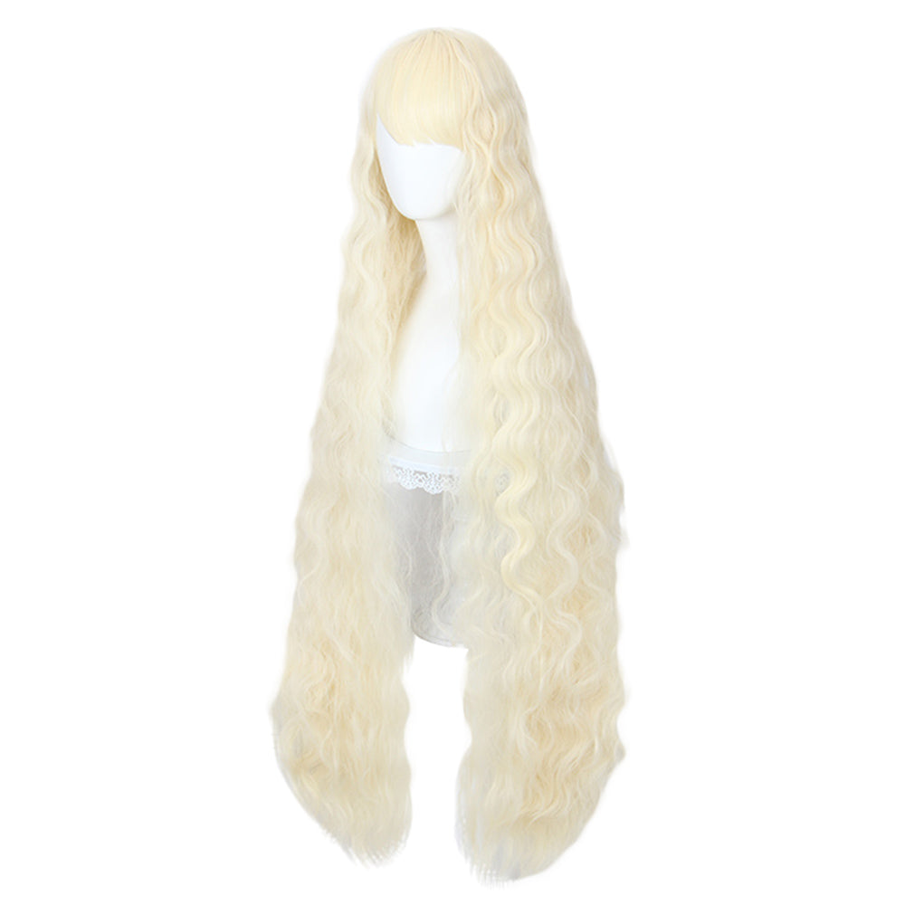 Waist Length Wavy Beige Lolita Wig 489C-Lolita Wig-UNIQSO EU