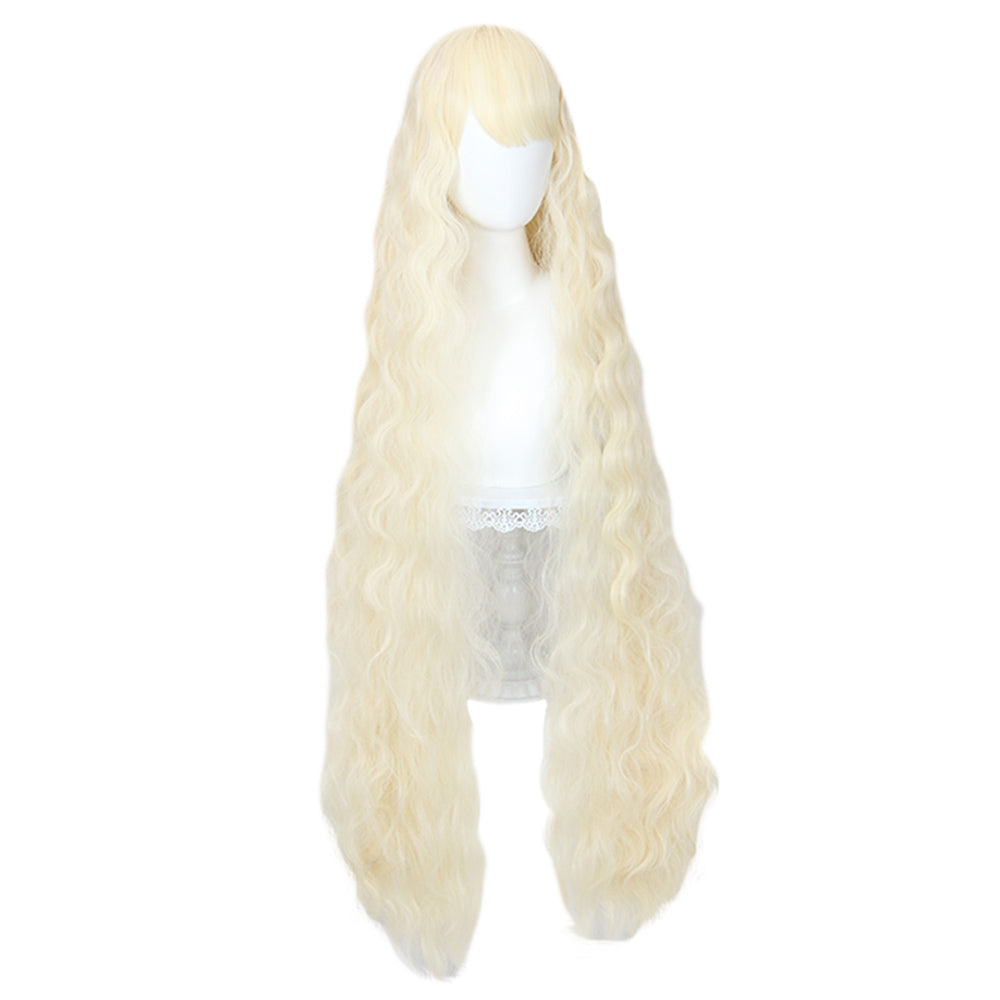 Waist Length Wavy Beige Lolita Wig 489C-Lolita Wig-UNIQSO EU