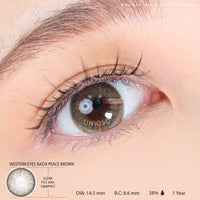 Western Eyes Nada Peace Brown (1 lens/pack) [Exp: 06/2027]-Colored Contacts-UNIQSO EU