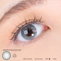 Western Eyes Nada Peace Grey (1 lens/pack)-Colored Contacts-UNIQSO EU