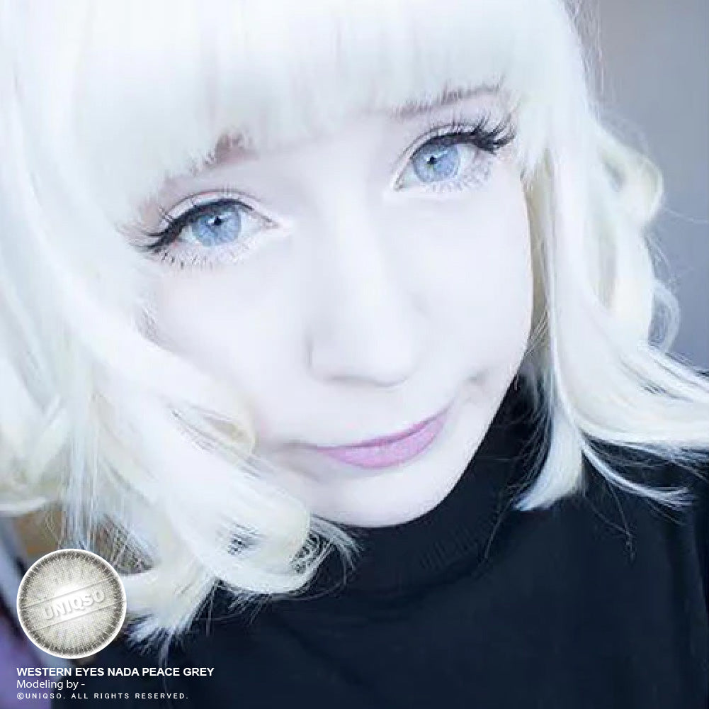 Western Eyes Nada Peace Grey (1 lens/pack)-Colored Contacts-UNIQSO EU