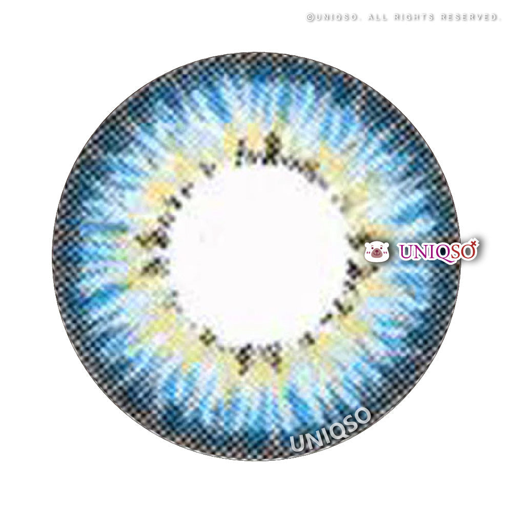 Western Eyes Puffy 3 Tones Blue (1 lens/pack)-Colored Contacts-UNIQSO EU