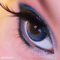 Western Eyes Puffy 3 Tones Blue (1 lens/pack)-Colored Contacts-UNIQSO EU