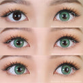 Western Eyes Puffy 3 Tones Green (1 lens/pack)-Colored Contacts-UNIQSO EU
