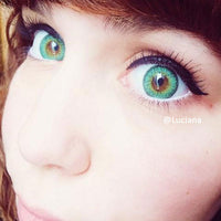 Western Eyes Puffy 3 Tones Green (1 lens/pack)-Colored Contacts-UNIQSO EU