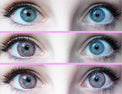 Western Eyes Puffy 3 Tones Pink (1 lens/pack)-Colored Contacts-UNIQSO EU