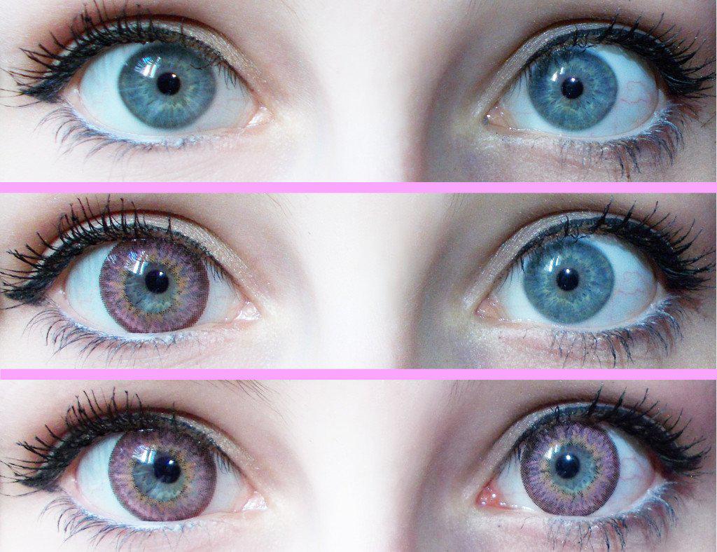 Western Eyes Puffy 3 Tones Pink (1 lens/pack)-Colored Contacts-UNIQSO EU