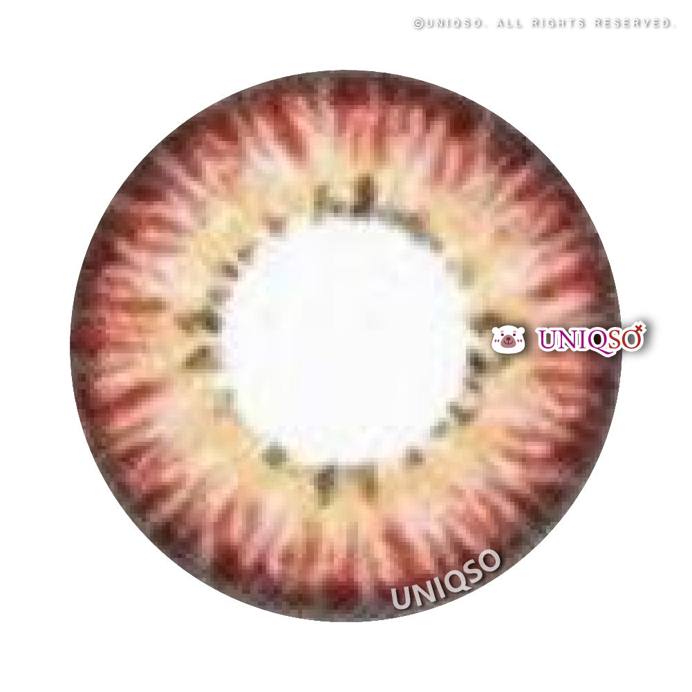 Western Eyes Puffy 3 Tones Pink (1 lens/pack)-Colored Contacts-UNIQSO EU