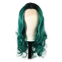 Premium Wig - Emerald Green Sleek Extra Long Lace Front Wig-Lace Front Wig-UNIQSO