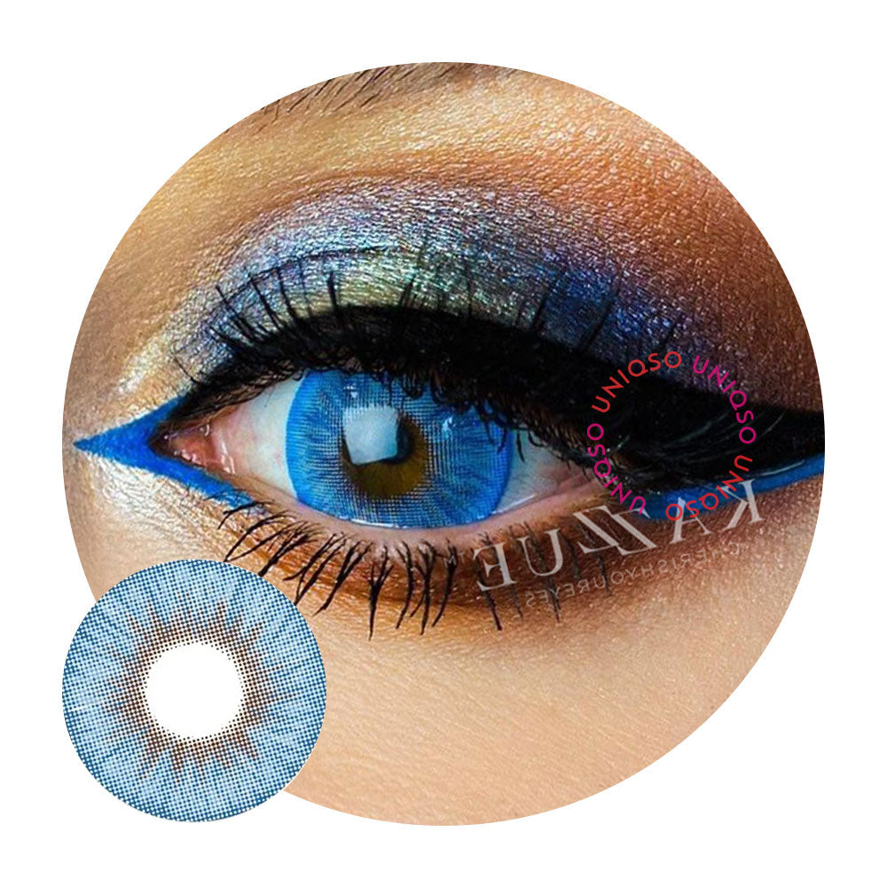 Kazzue Alluring Blue (1 lens/pack)-Colored Contacts-UNIQSO