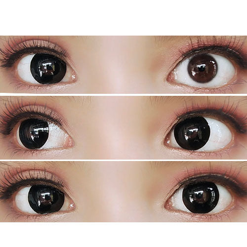 Colorvue Crazy Blackout - 3 Months (Prescription) (2 lenses/pack)-Crazy Contacts-UNIQSO