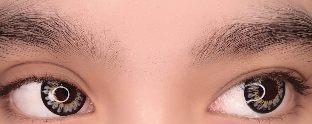 Sweety Chrysanthemum Grey (1 lens/pack)-Colored Contacts-UNIQSO