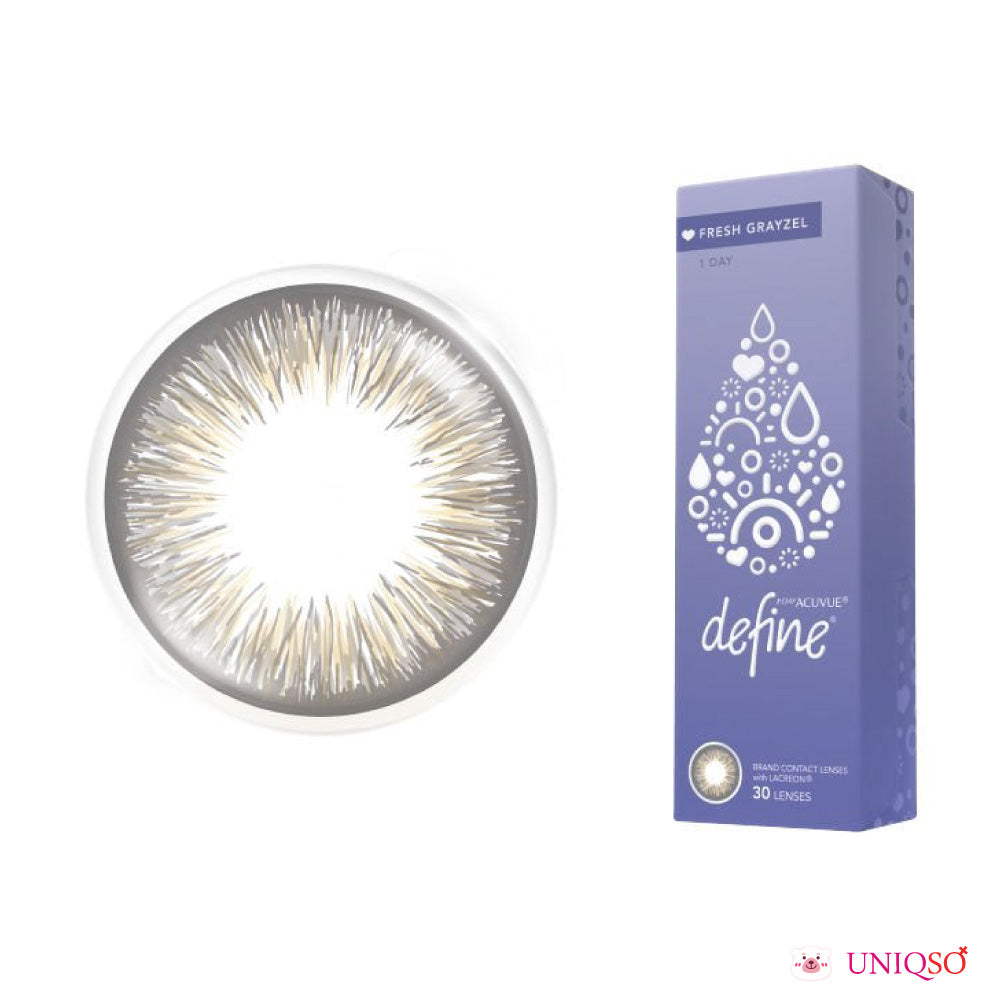 1-Day Acuvue Define Fresh Grayzel (30 lenses/pack)-Colored Contacts-UNIQSO