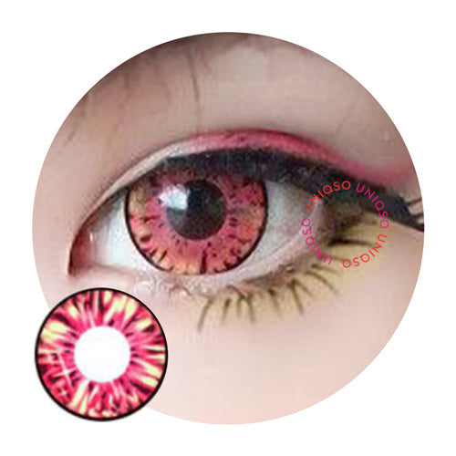 I.Fairy Cara Red (1 lens/pack)-Colored Contacts-UNIQSO