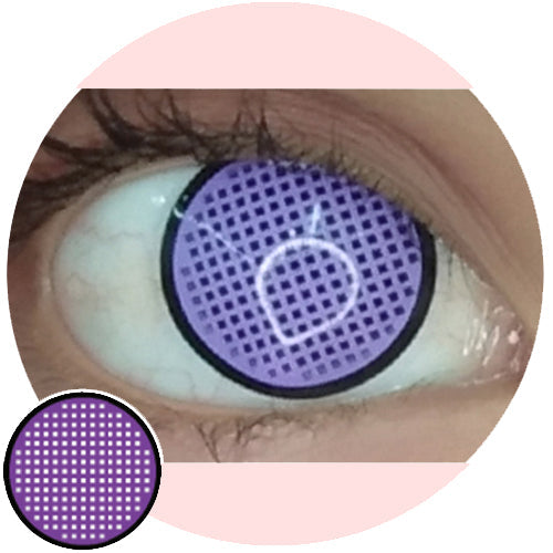 Sweety Crazy Violet Mesh Rim (1 lens/pack)-Crazy Contacts-UNIQSO