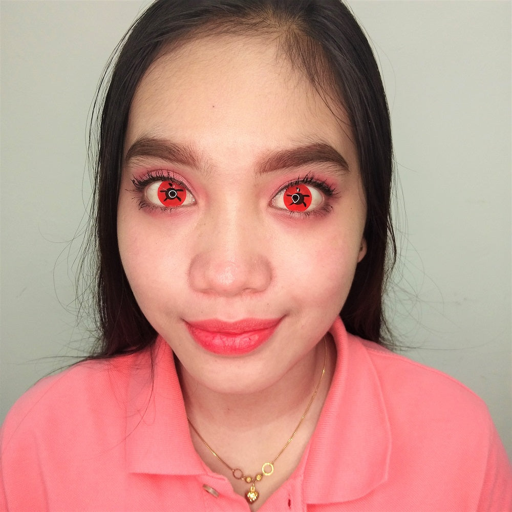 Sweety Crazy Evil Calligraphy (1 lens/pack)-Crazy Contacts-UNIQSO