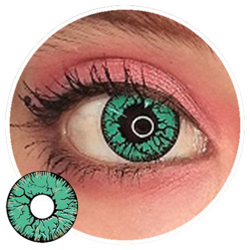 Sweety Crazy Green Blood Eyes (1 lens/pack)-Crazy Contacts-UNIQSO