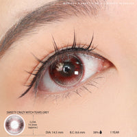 Sweety Crazy Witch Tears Grey (1 lens/pack)-Crazy Contacts-UNIQSO EU