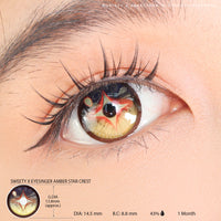 Sweety x Eyesinger Amber Star Crest (2 lenses/pack)-Colored Contacts-UNIQSO EU
